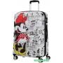 Чемодан-спиннер American Tourister Wavebreaker Disney Minnie Comics White 67 см