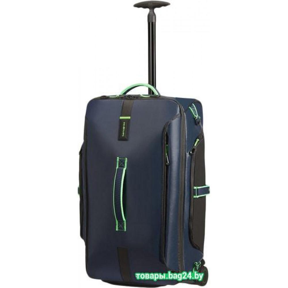 Сумка-тележка Samsonite Paradiver Light Night Blue/Fluo Green 67 см