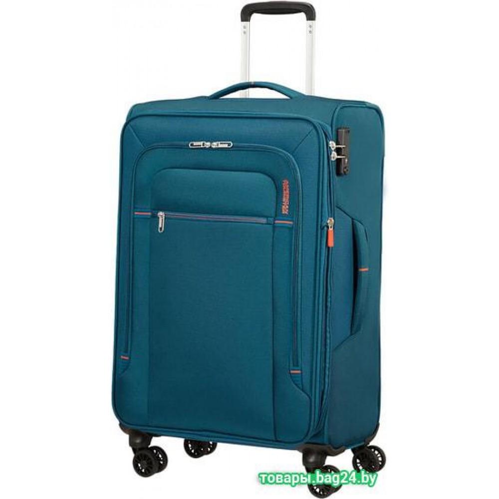 Чемодан-спиннер American Tourister Crosstrack Navy/Orange 67 см