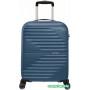 Чемодан-спиннер American Tourister Wavetwister Blue 55 см