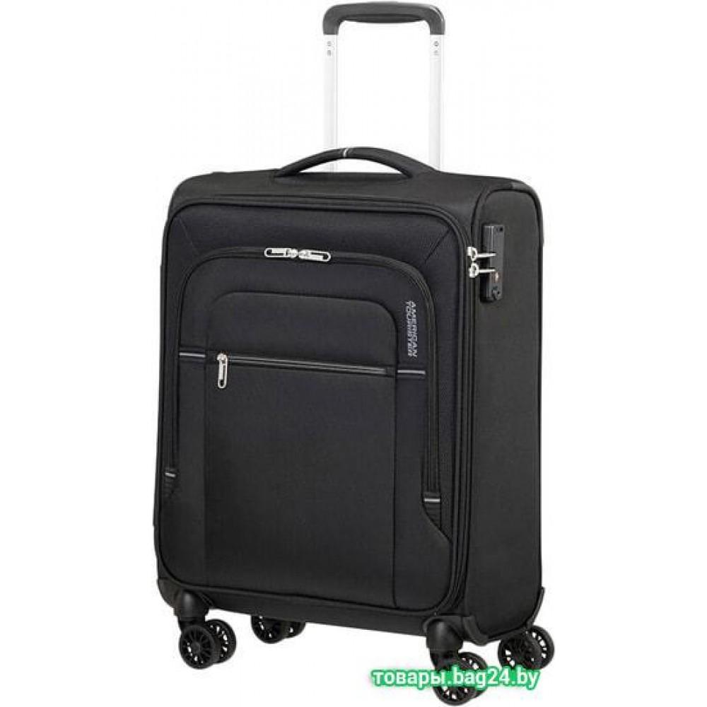 Чемодан-спиннер American Tourister Crosstrack Black/Grey 55 см (4 колеса)