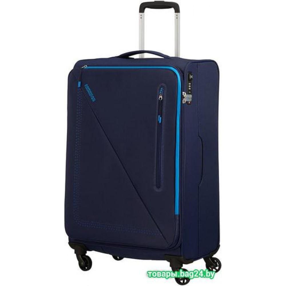Чемодан-спиннер American Tourister Lite Volt Navy/Blue 68 см
