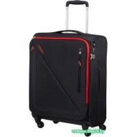 Чемодан-спиннер American Tourister Lite Volt Black/Red 55 см (4 колеса)