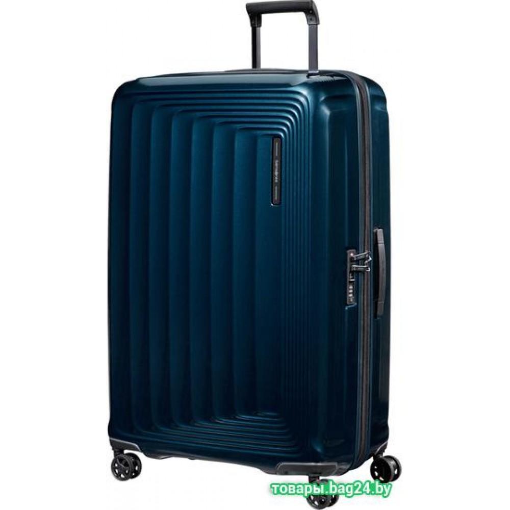 Чемодан-спиннер Samsonite Nuon Metallic Dark Blue 81 см