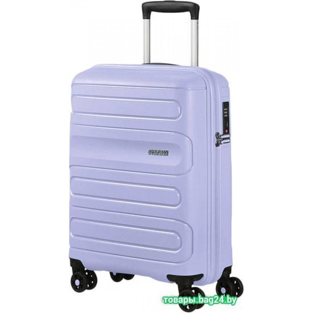 Чемодан-спиннер American Tourister Sunside Pastel Blue 55 см