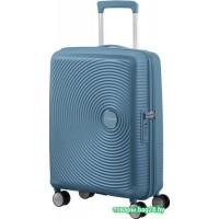 Чемодан-спиннер American Tourister SoundBox Stone Blue 55 см