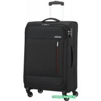 Чемодан-спиннер American Tourister Heat Wave Jet Black 68 см