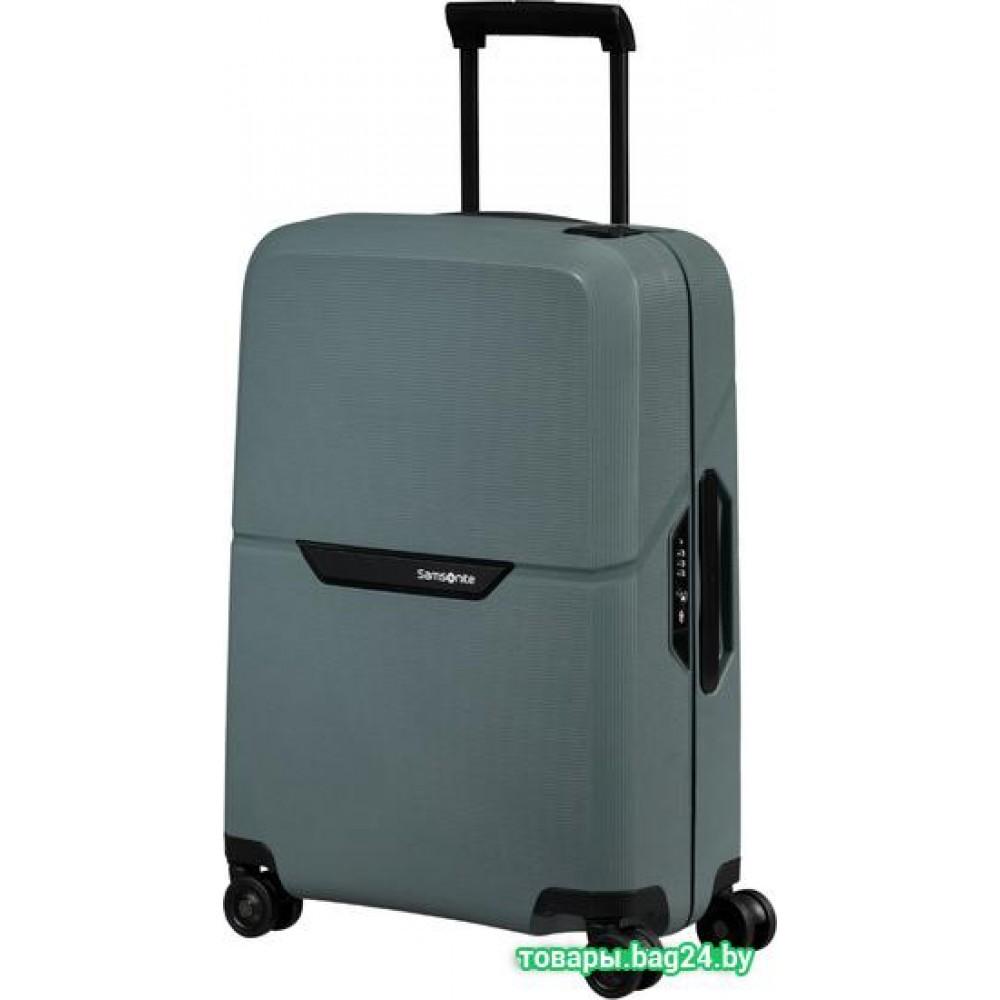 Чемодан-спиннер Samsonite Magnum Eco Petrol Grey 55 см (4 колеса)