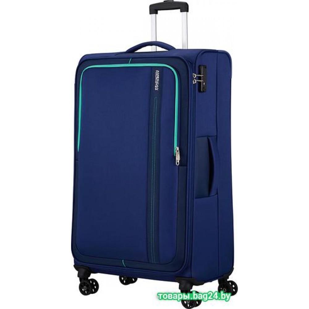 Чемодан-спиннер American Tourister Sea Seeker Combat Navy 80 см