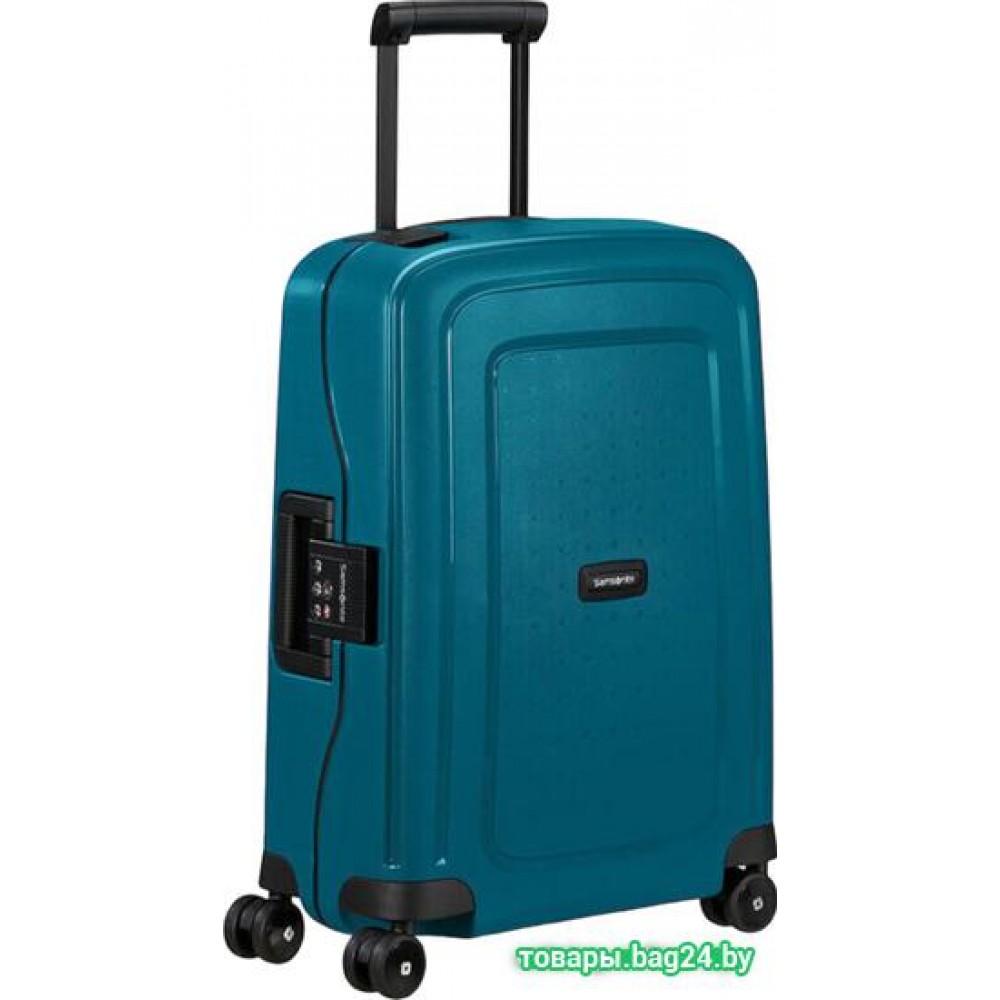 Чемодан-спиннер Samsonite S'Cure Petrol Blue 55 см