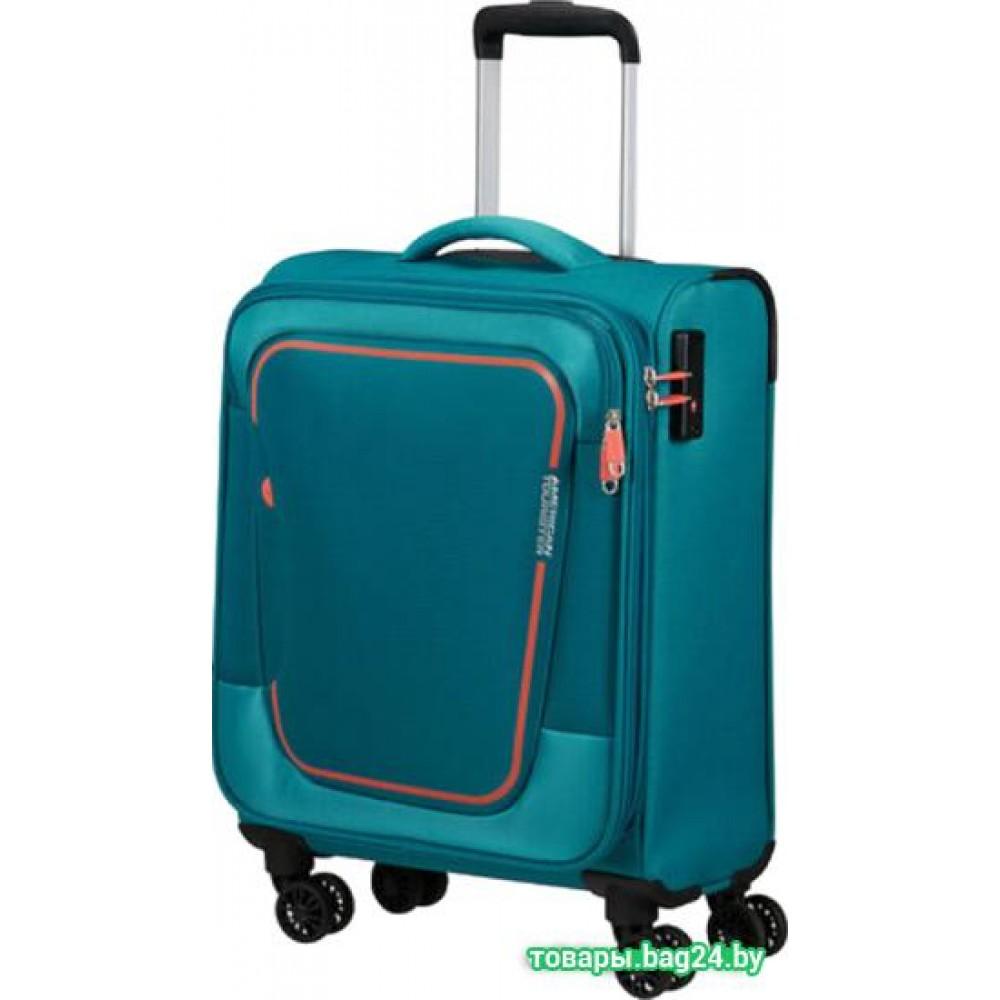 Чемодан-спиннер American Tourister Pulsonic Stone Teal 55 см
