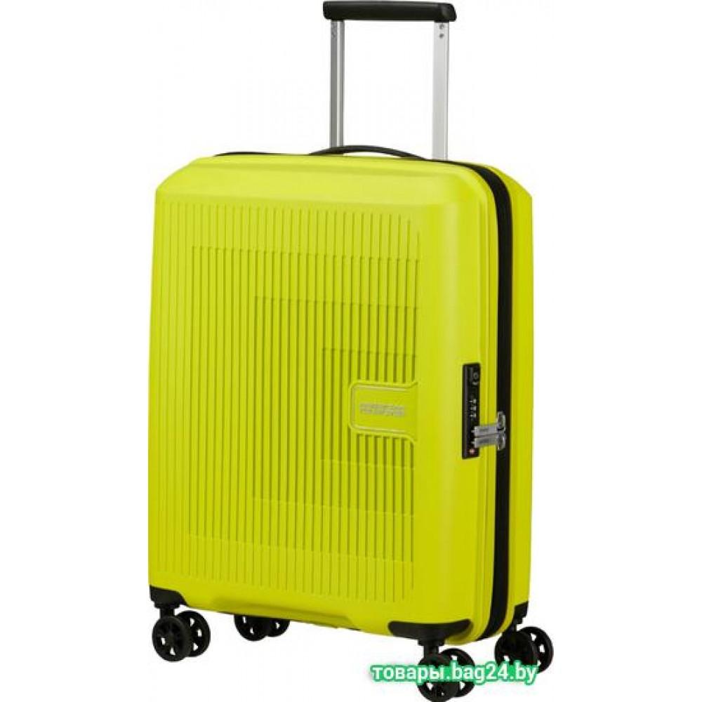 Чемодан-спиннер American Tourister Aerostep Light Lime 55 см
