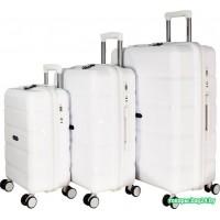 Чемодан-спиннер Mironpan 11192 61 см (белый)