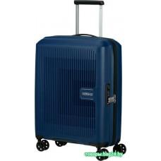 Чемодан-спиннер American Tourister Aerostep Blue 55 см
