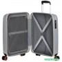 Чемодан-спиннер American Tourister Geopop Metallic Silver 55 см