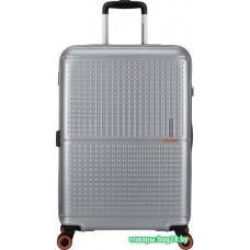 Чемодан-спиннер American Tourister Geopop Metallic Silver 67 см