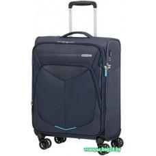 Чемодан-спиннер American Tourister Summerfunk Blue 55 см (с увеличением, 4 колеса)