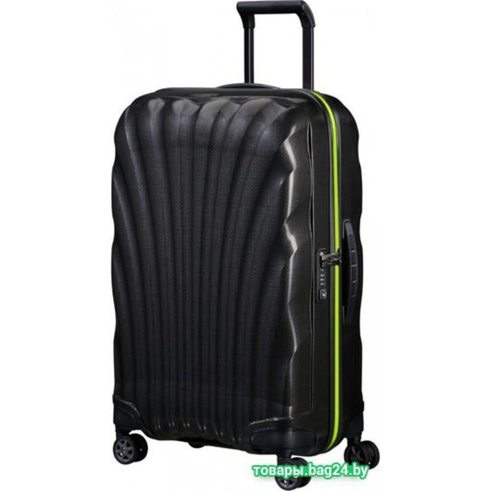 Чемодан-спиннер Samsonite C-Lite Black-Lime 69 см