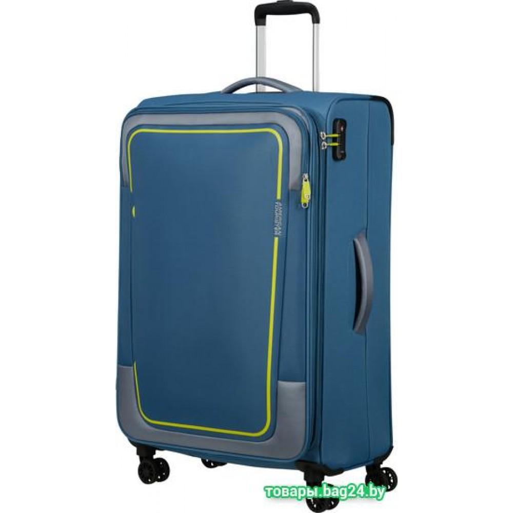 Чемодан-спиннер American Tourister Pulsonic Coronet Blue 81 см