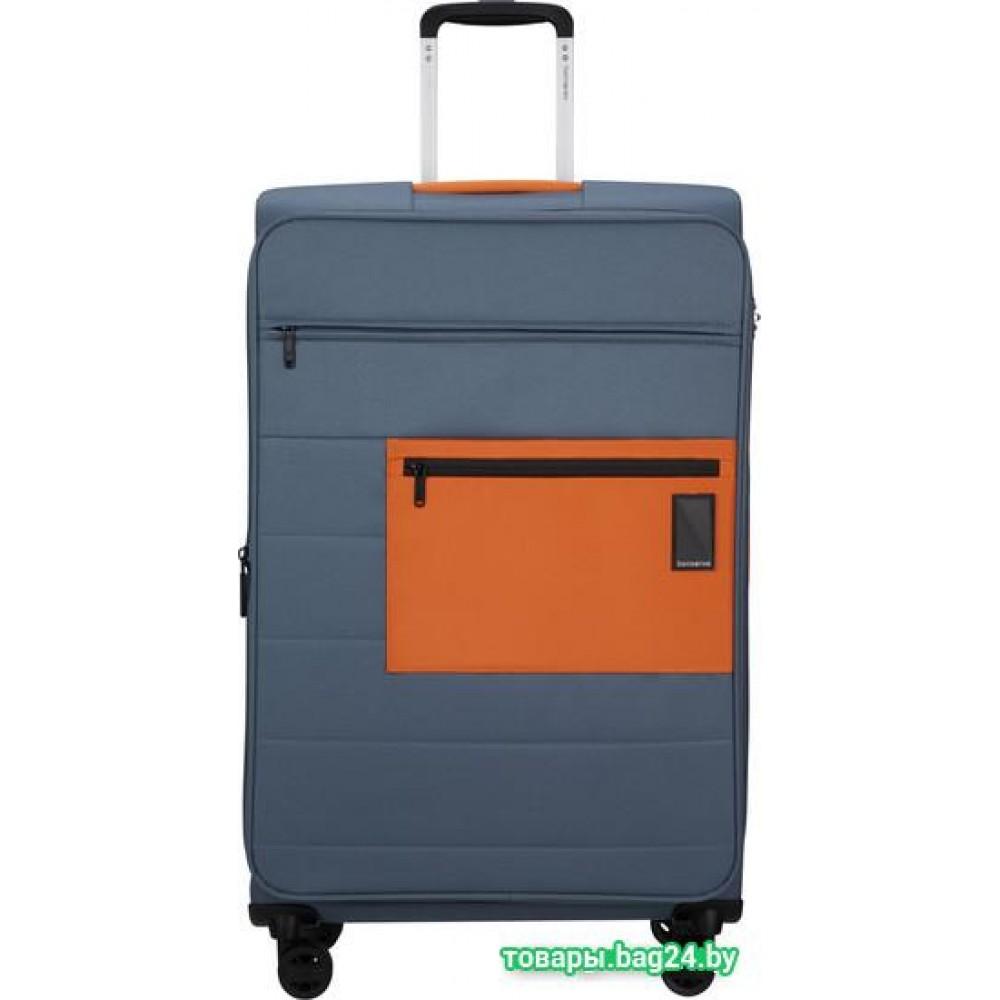 Чемодан-спиннер Samsonite Vaycay Blueberry Blue/Orange 77 см