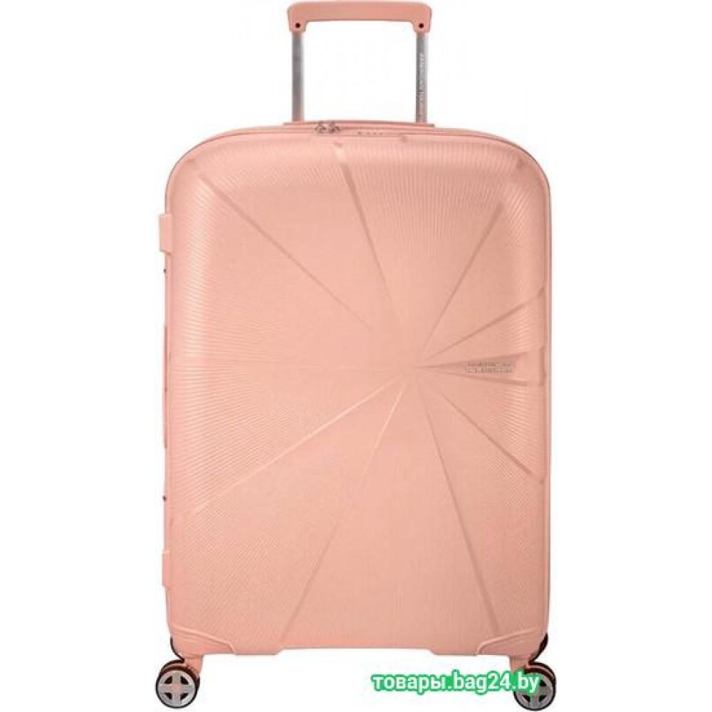 Чемодан-спиннер American Tourister Starvibe Met. Peach 67 см
