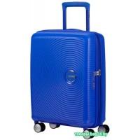 Чемодан-спиннер American Tourister SoundBox Cobalt Blue 55 см
