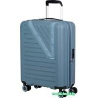 Чемодан-спиннер American Tourister Dynabelt Rainstorm Blue 55 см