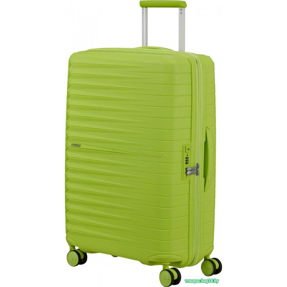 Чемодан-спиннер American Tourister FastForward Neon Lime (68 см)