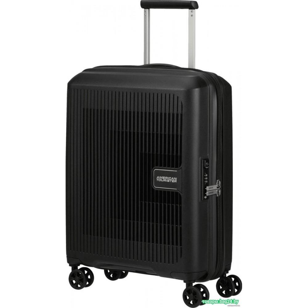 Чемодан-спиннер American Tourister Aerostep Black 55 см