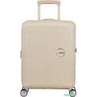 Чемодан-спиннер American Tourister Soundbox Coconut sand 55 см