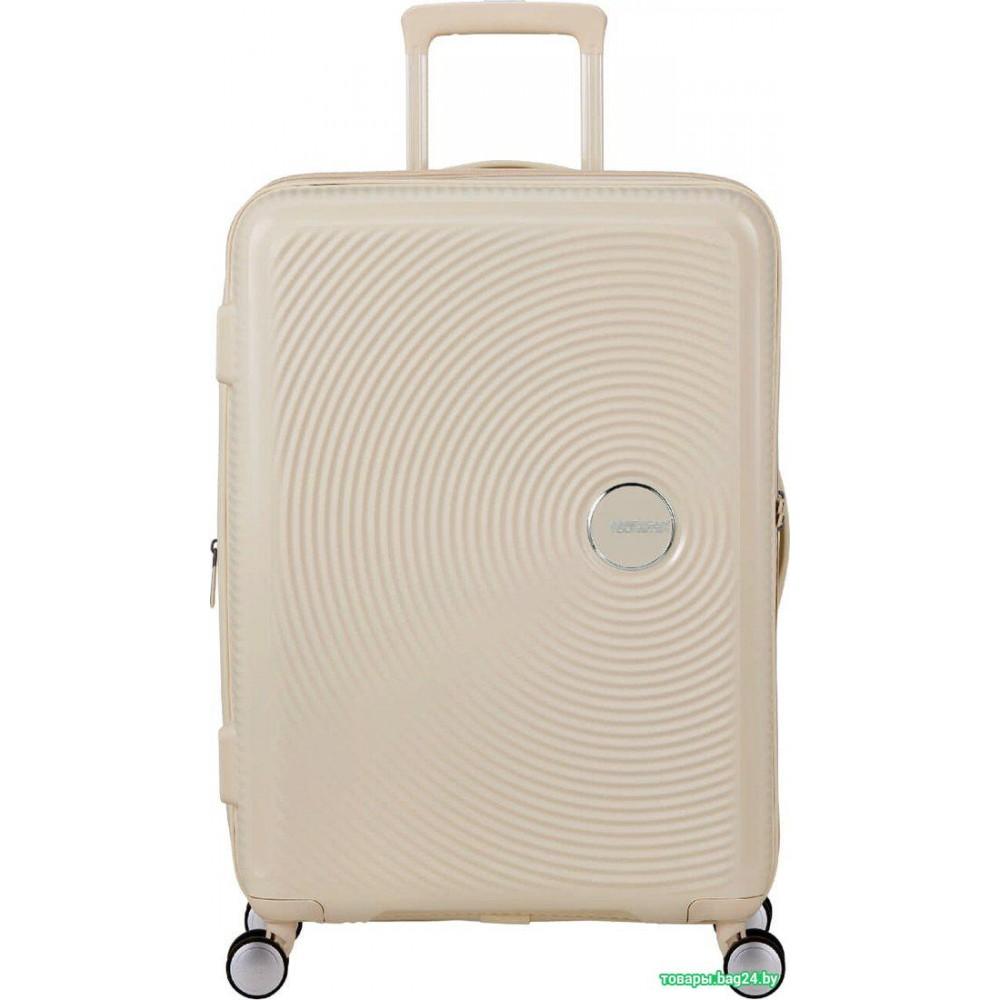 Чемодан-спиннер American Tourister Soundbox Coconut sand 67 см
