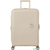 Чемодан-спиннер American Tourister Soundbox Coconut sand 67 см