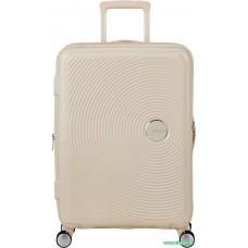 Чемодан-спиннер American Tourister Soundbox Coconut sand 67 см