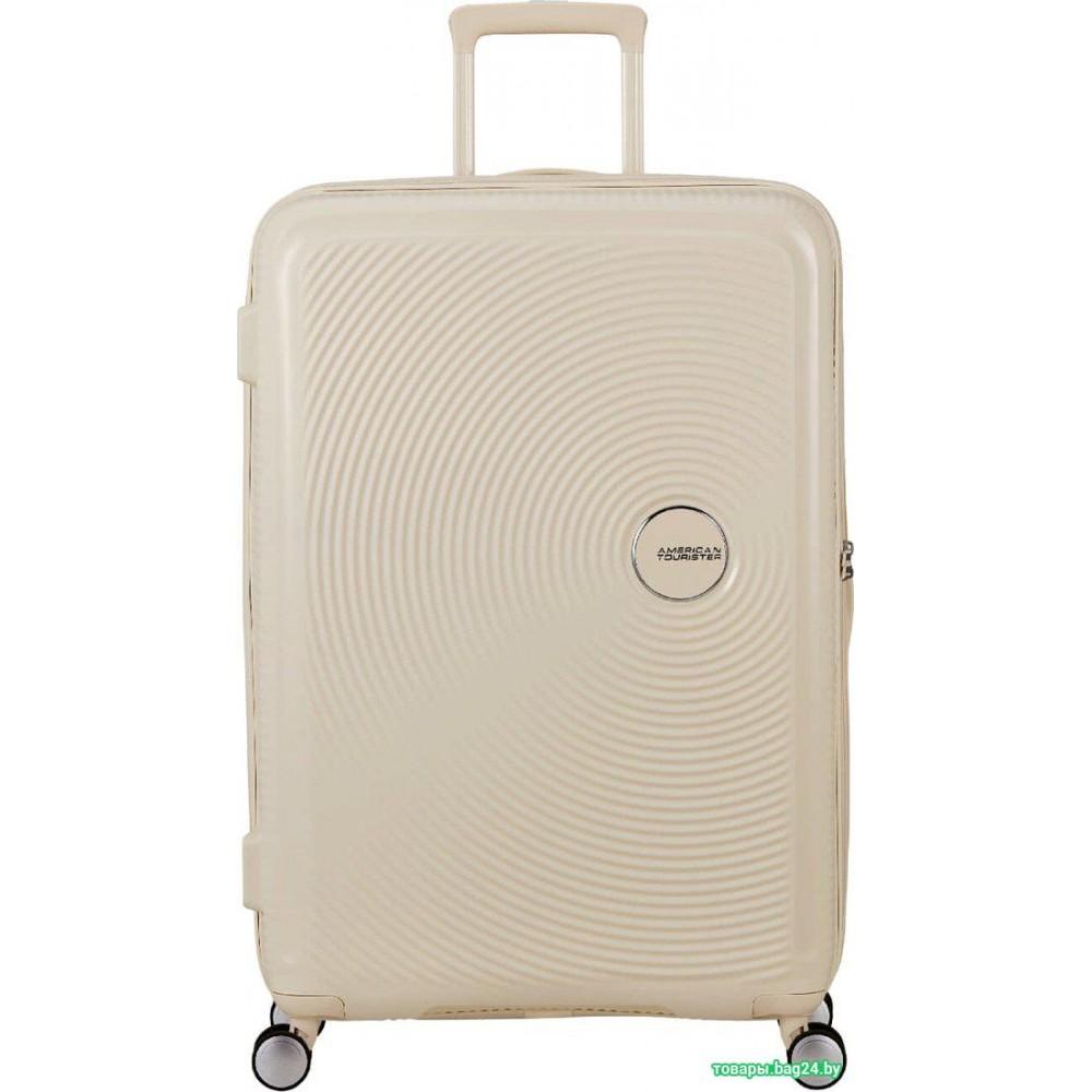 Чемодан-спиннер American Tourister Soundbox Coconut sand 77 см
