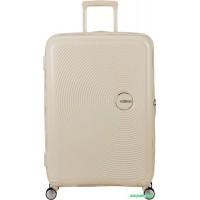 Чемодан-спиннер American Tourister Soundbox Coconut sand 77 см