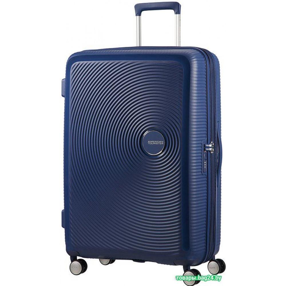 Чемодан-спиннер American Tourister Soundbox Midnight Navy 77 см